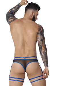 Pikante PIK 1082 Lujueria Garter Thongs اللون أزرق