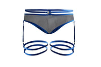 Pikante Pik 1082 Lujueria Garter Thongs Couleur bleu