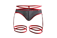 Pikante Pik 1082 Lujueria Garter Thongs Color Red