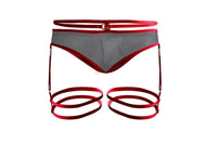 Pikante Pik 1082 Lujueria Garter tangas color rojo