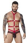 Pikante PIK 1084 Lips Harness Briefs Color Red