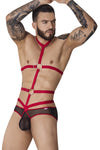 Pikante PIK 1084 Lips Harness Briefs Color Red