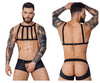 Pikante PIK 1086 Hard Harness Jockstrap اللون الأسود