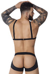 Pikante PIK 1086 Hard Harness Jockstrap اللون الأسود