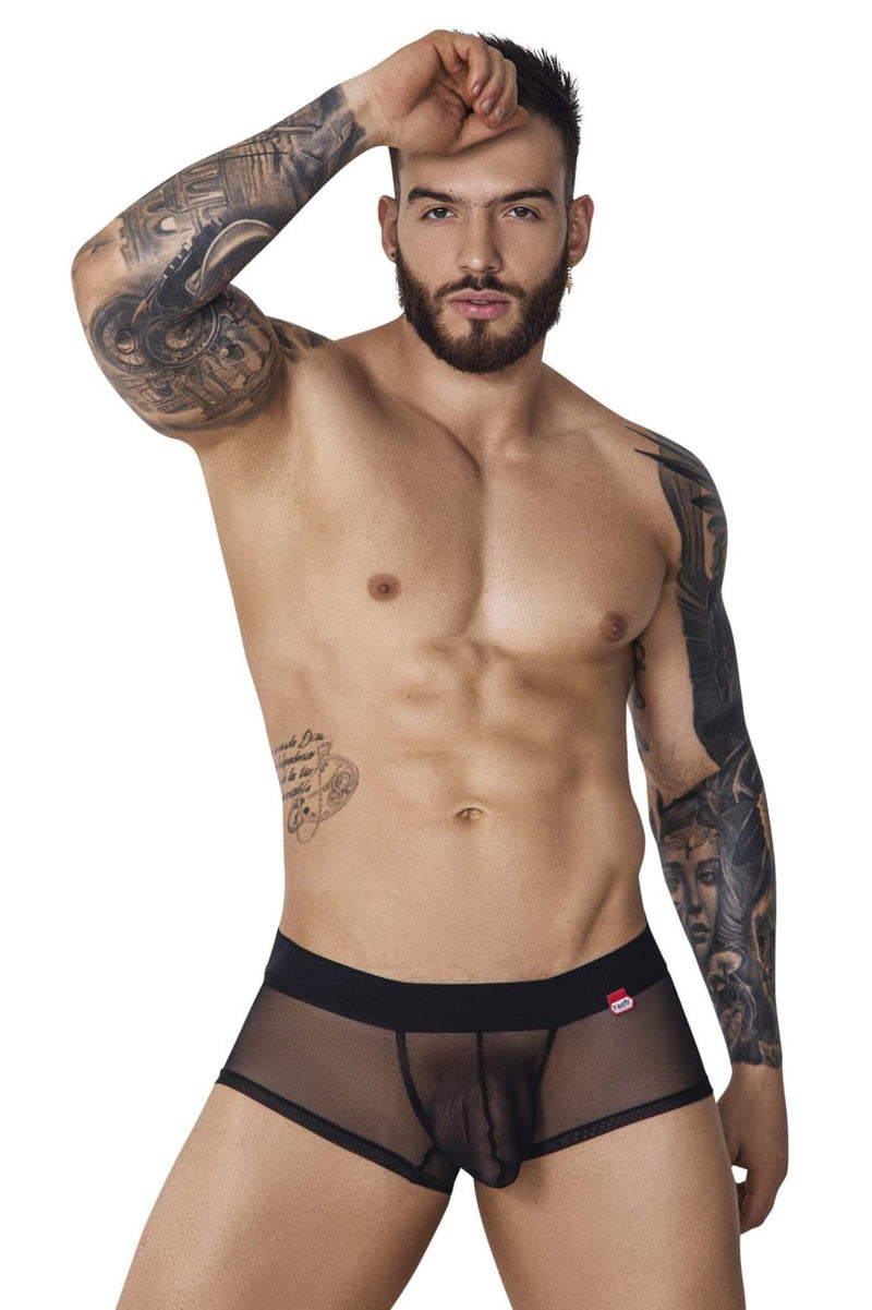 Pikante Pik 1090 Burly Mesh Trunks Color Negro