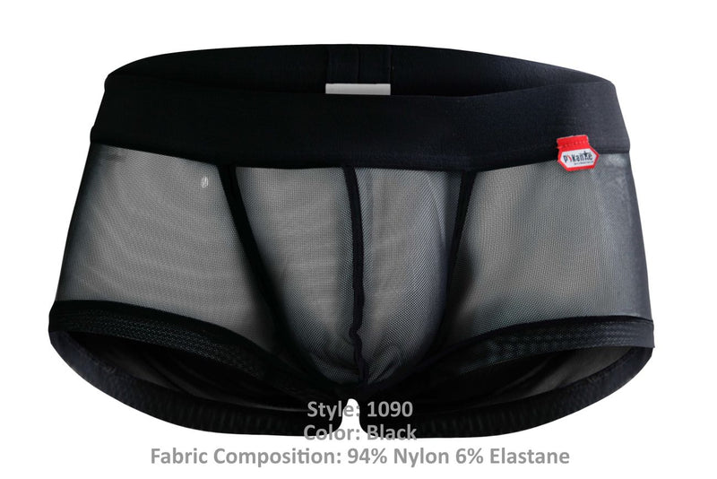 Pikante Pik 1090 Burly Mesh Trunks Color Negro