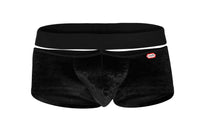 Pikante Pik 1096 Trunks en velours clandestin Color noir