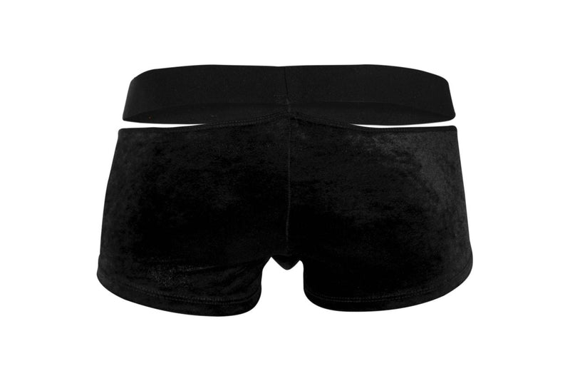 Pikante Pik 1096 Trunks en velours clandestin Color noir