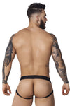 Pikante pik 1100 clandestine en velours jockstrap rose