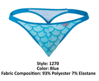 Pikante Pik 1270 Roskilde Thongs Color bleu