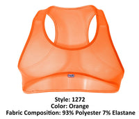 Pikante pik 1272 sonar crop top coulor orange