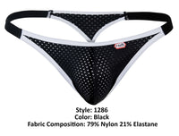 Pikante Pik 1286 Montreaux Thongs Color noir