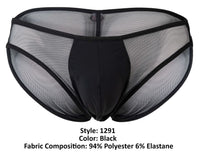 Pikante Pik 1291 Sziget Briefs Color noir