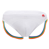 Pikante Pik 9293 Couleur de jockstrap unique blanc