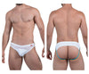 Pikante Pik 9293 Couleur de jockstrap unique blanc