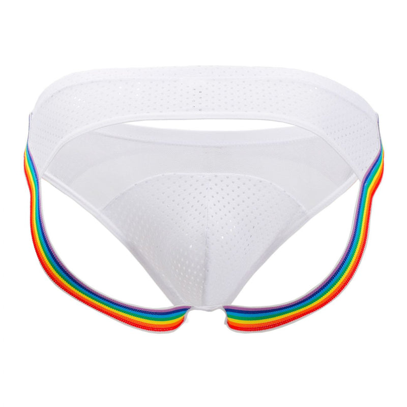 Pikante Pik 9293 Couleur de jockstrap unique blanc