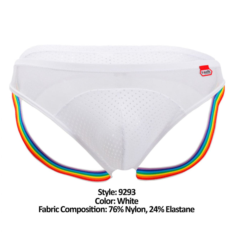 Pikante Pik 9293 Couleur de jockstrap unique blanc