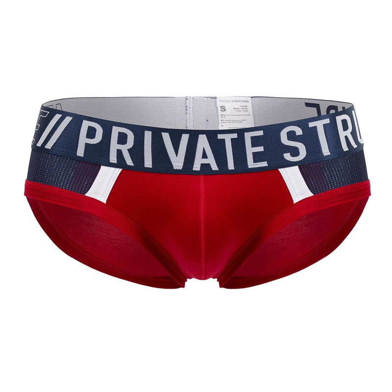 Private Structure BAUT4388 Athlete Mini Briefs Color Red Falcon