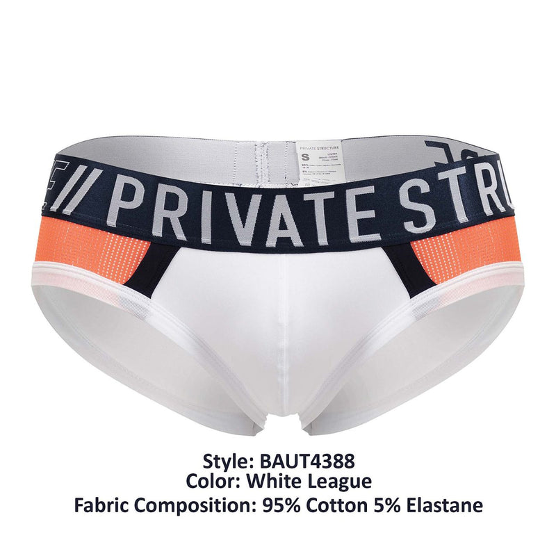 Structure privée Baut4388 Athlète Mini Briefs Color White League