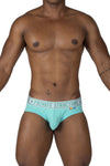 Structure privée Eput4385 Pride 2pk Mid Taist Mini Briefs Couleurs blanc-vert