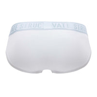 Structure privée Eput4385 Pride 2pk Mid Taist Mini Briefs Couleurs blanc-vert