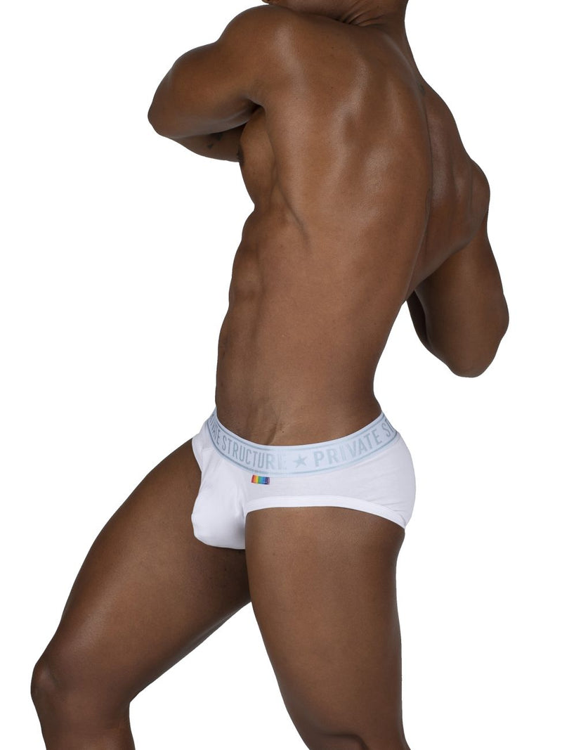 Estructura privada EPUT4385 Pride 2pk Mini breve Mini Briefs Color Blanco-Verde