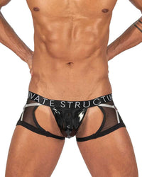 Structure privée LCUT4417 Alpha Low Raist Harness Trunks Color Black