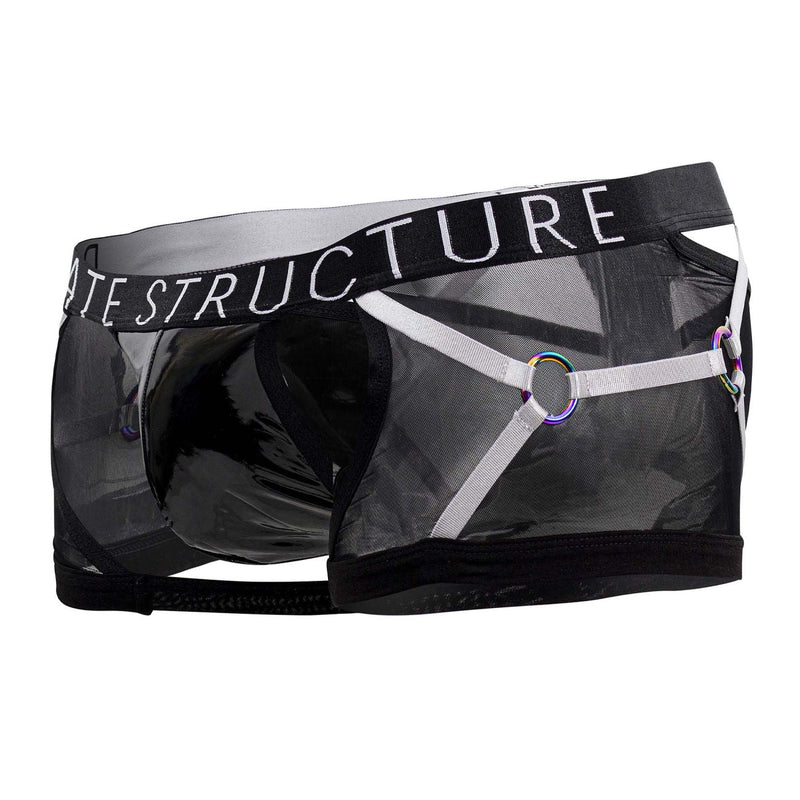 Structure privée LCUT4417 Alpha Low Raist Harness Trunks Color Black