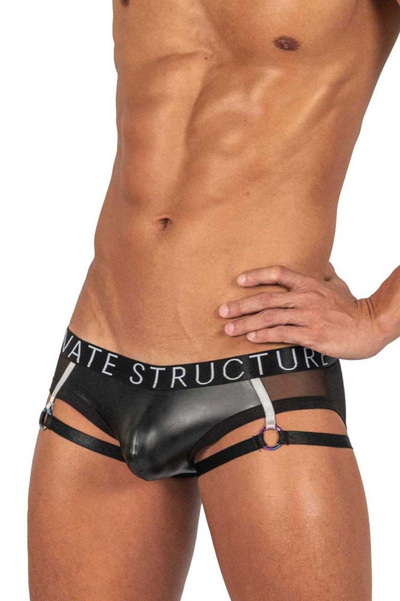 Structure privée LCUT4419 alpha Low Raist Garter Mini Color Black