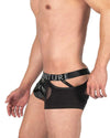 Structure privée LCUT4420 Alpha Low Taist Mesh Back Jockstrap Trunks Color noir