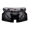 Structure privée LCUT4420 Alpha Low Taist Mesh Back Jockstrap Trunks Color noir