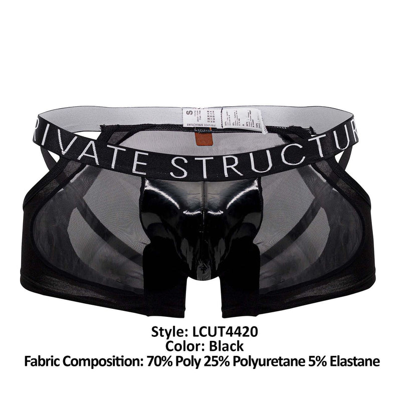 Estructura privada LCUT4420 Alfa Bajo Mole de la cintura Backsttrap Trunks color negro