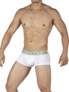 Structure privée Moux4103 Mo Lite Mid Taist Trunks Color blanc