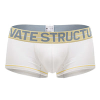 Structure privée Moux4103 Mo Lite Mid Taist Trunks Color blanc