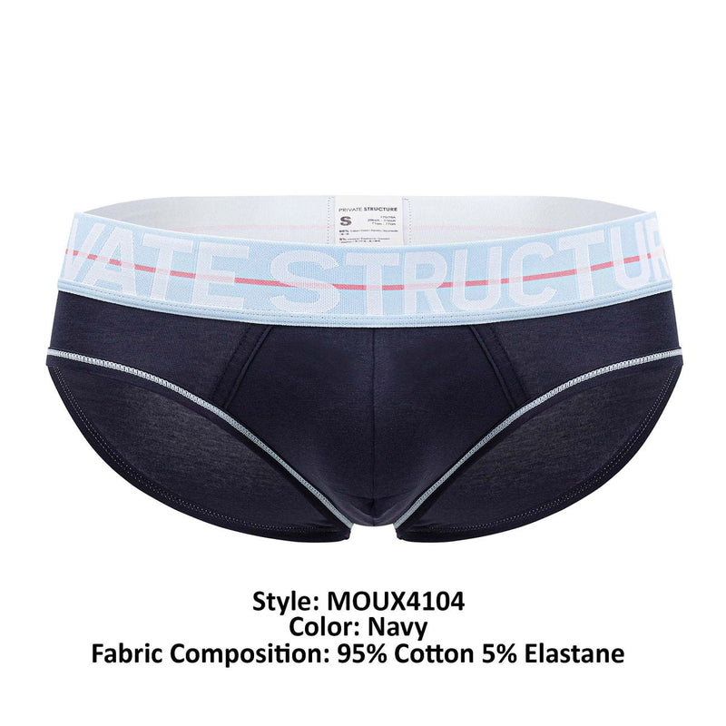 Estructura privada Moux4104 Mo lite Mini de la cintura Mini Briefs Color Navy