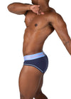 Structure privée Moux4104 Mo Lite Mid Waist Mini Briefs Color Navy