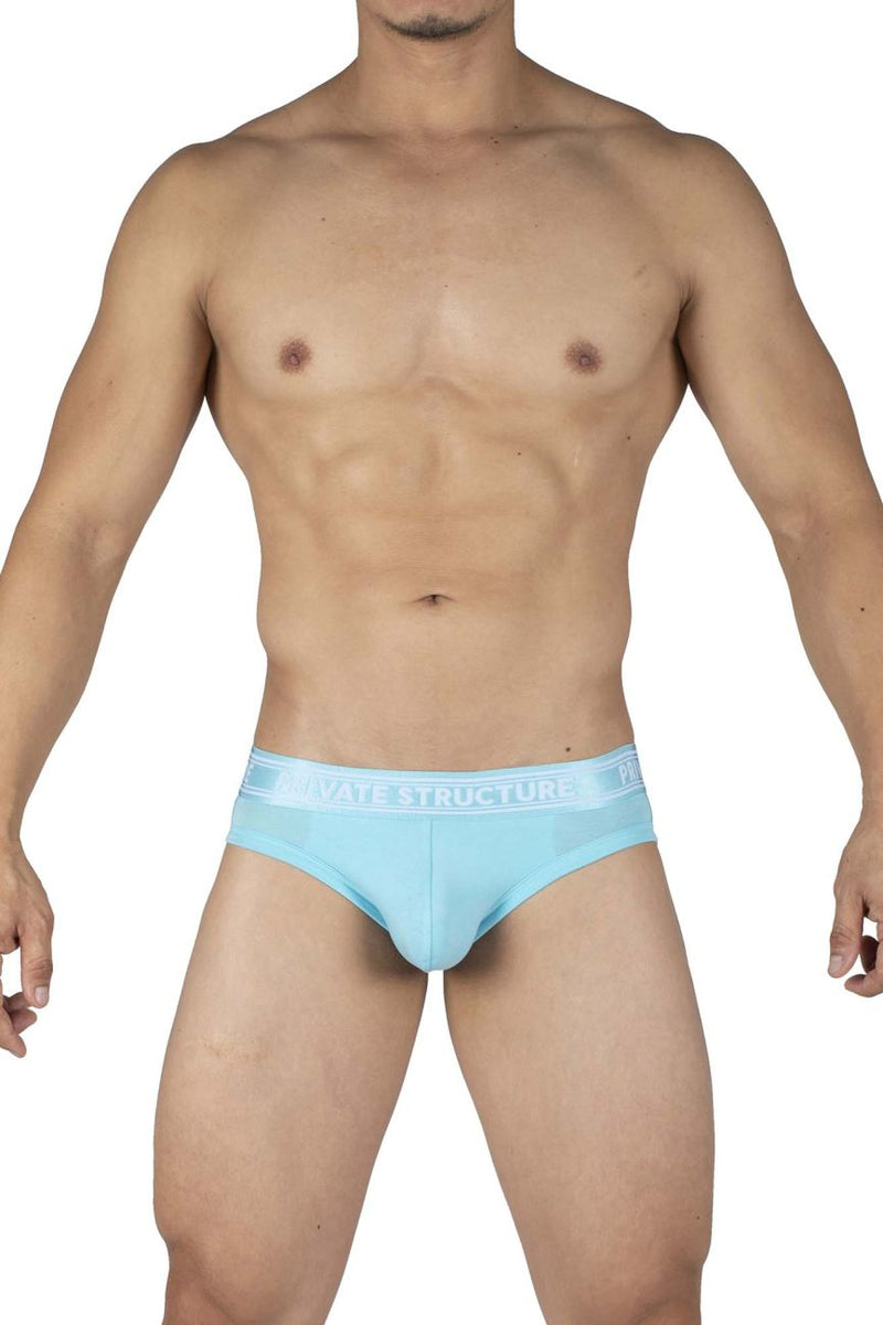 Estructura privada PBUT4378 Bamboo Mid Winist Mini Briefs Color Bright Cyan