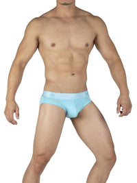 Estructura privada PBUT4378 Bamboo Mid Winist Mini Briefs Color Bright Cyan