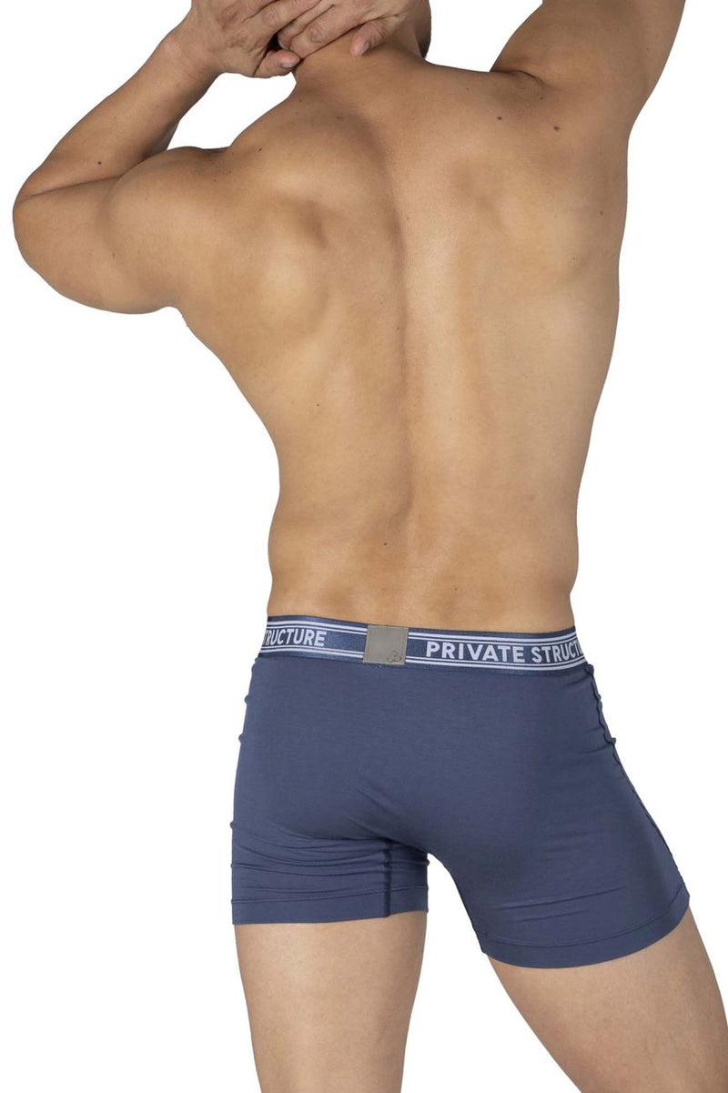 Estructura privada PBUT4380 Bamboo Medio Boxer Briefs Color Citadel Azul