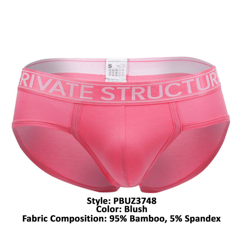 Structure privée PBUZ3748 Platinum Bamboo Contour Briefs Couleur Blush