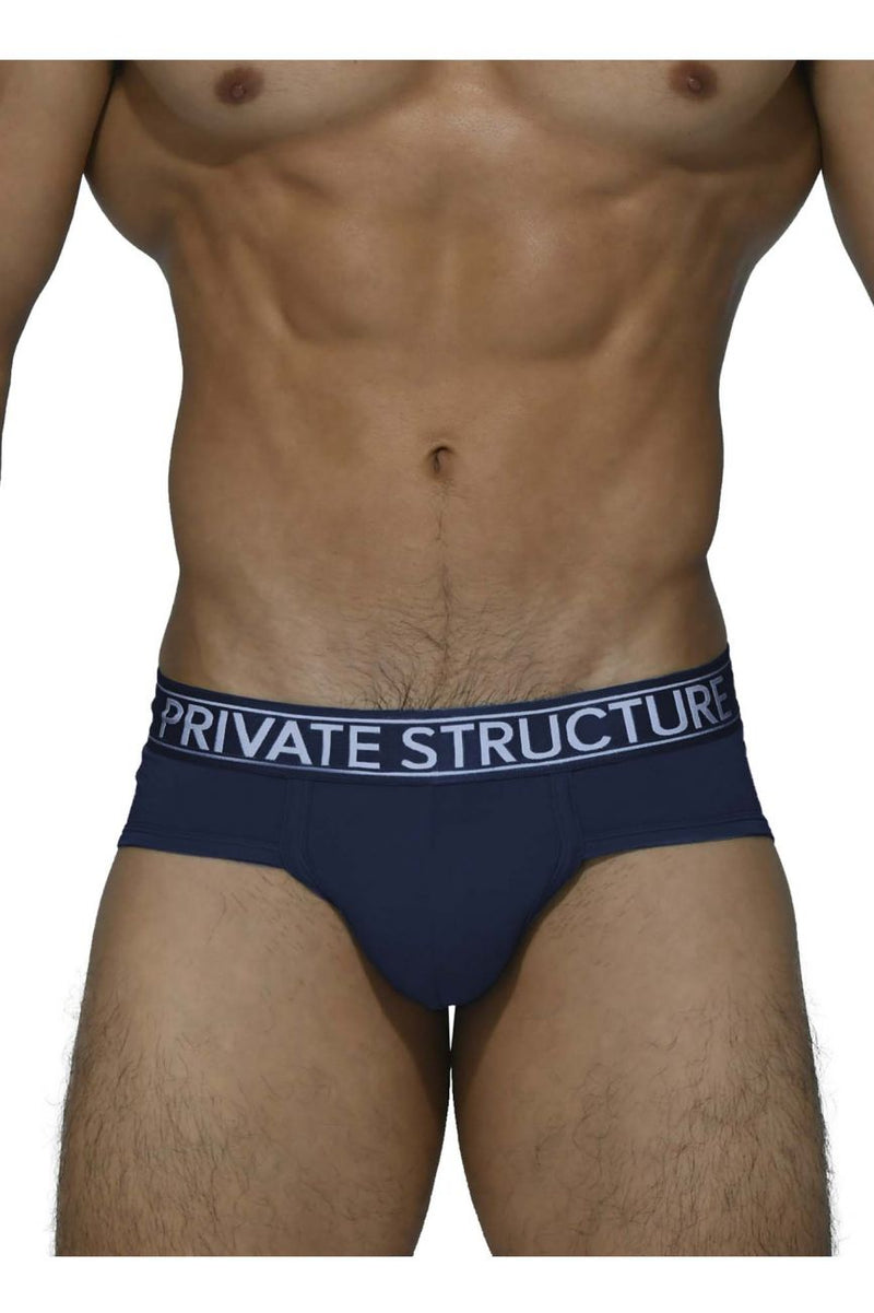 Structure privée PBUZ3748 Platinum Bamboo Briefs Color Midnight Navy