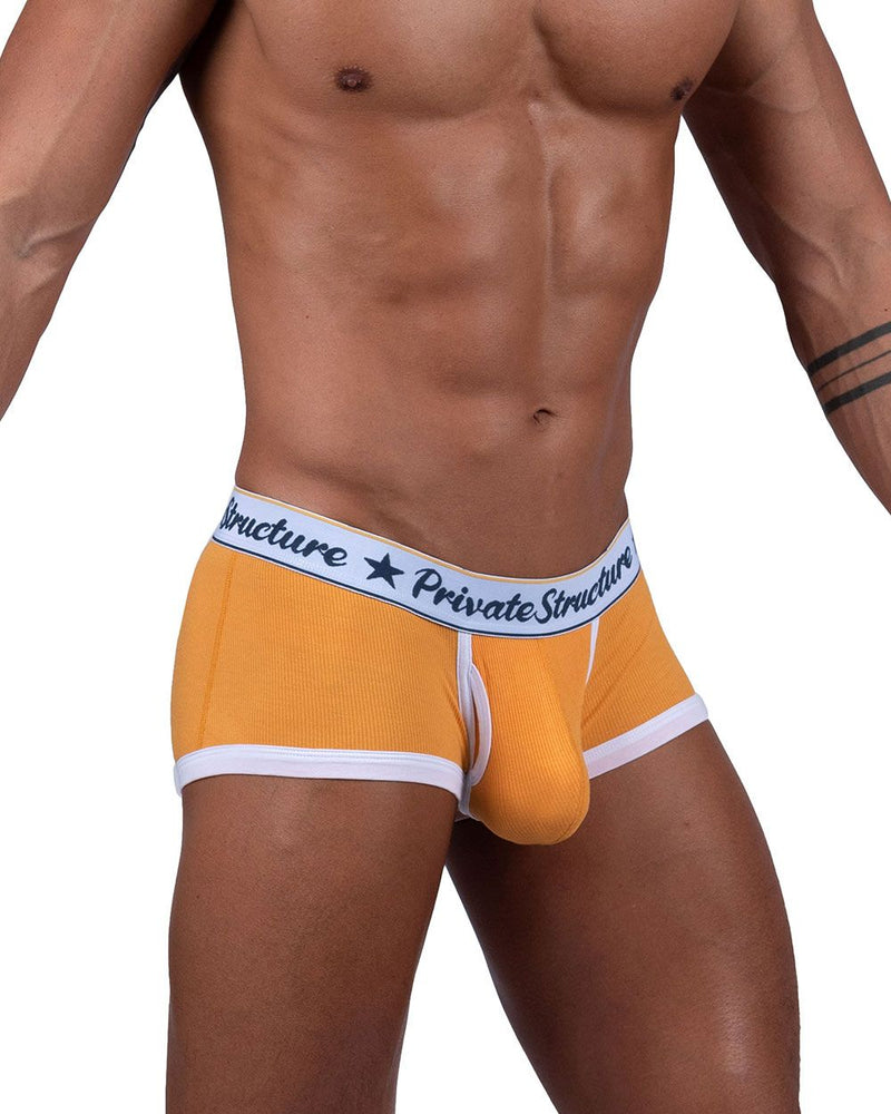 Estructura privada SCUS4530 Classic Mid Waist Trunks color naranja