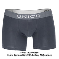 Unico 1200090196 (9612010020596) Boxer Briefs Asfalto Cotton Color Gray