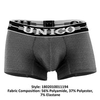 UNICO 1802010011194 Boxer Briefs Self Color Grey