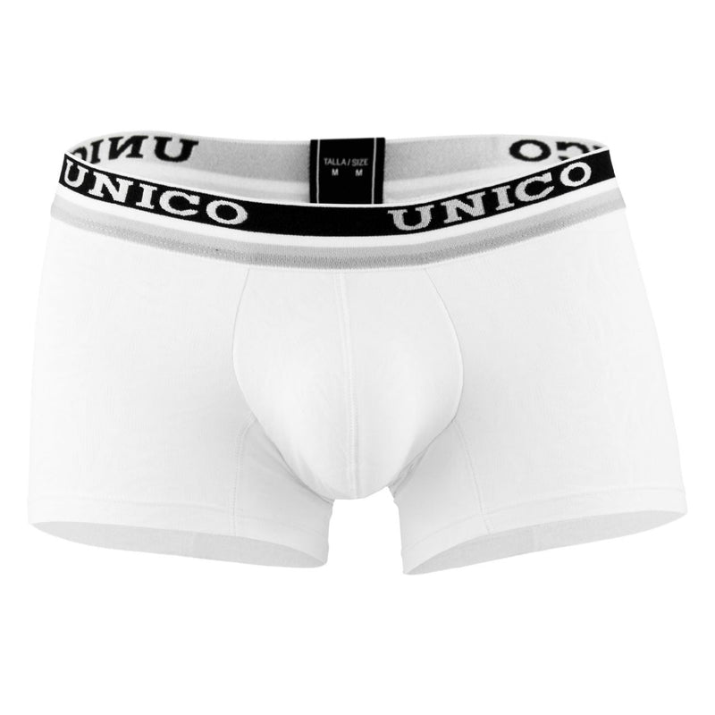 UNICO 1802010013000 Boxer Briefs Reconexión de color blanco