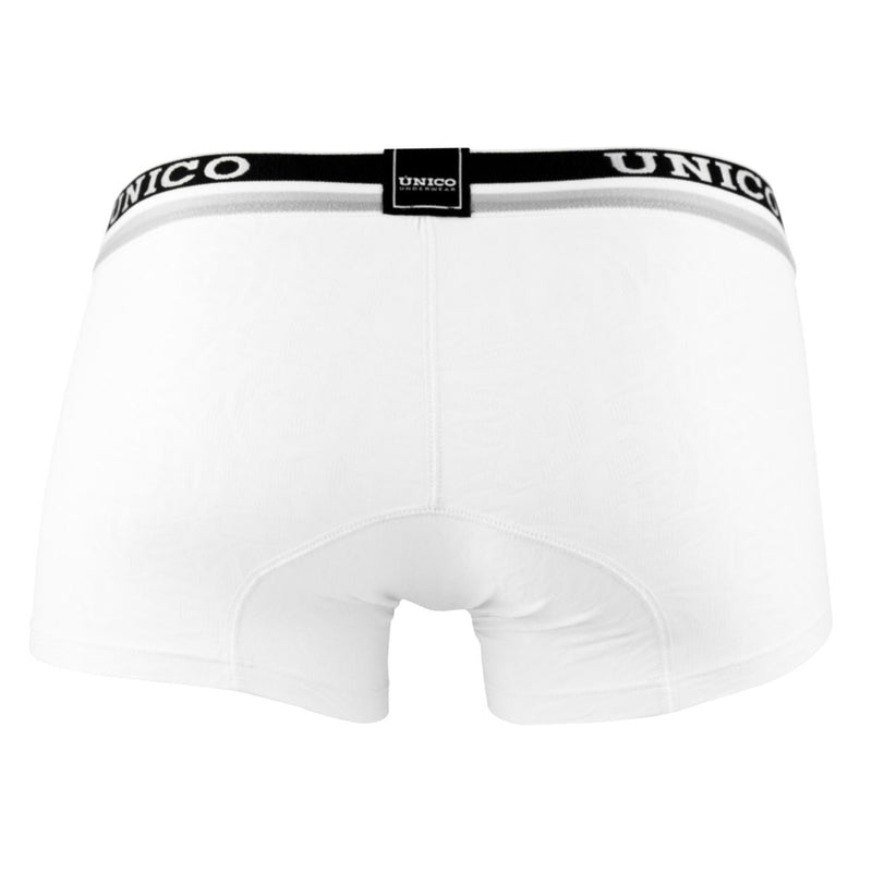 UNICO 1802010013000 Boxer Briefs Reconexión de color blanco