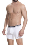 UNICO 1802010023000 Boxer Briefs Reconexión de color blanco