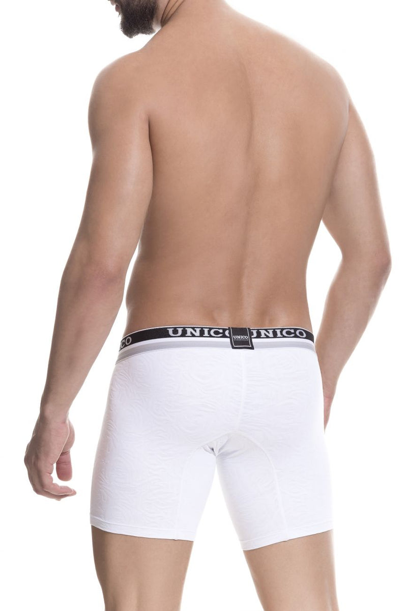 UNICO 1802010023000 Boxer Briefs Reconexión de color blanco