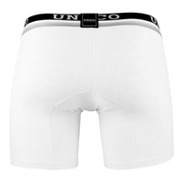 UNICO 1802010023000 Boxer Briefs Reconexión de color blanco