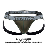 UNICO 19160301203 Color hilarante de Jockstrap 43-Green